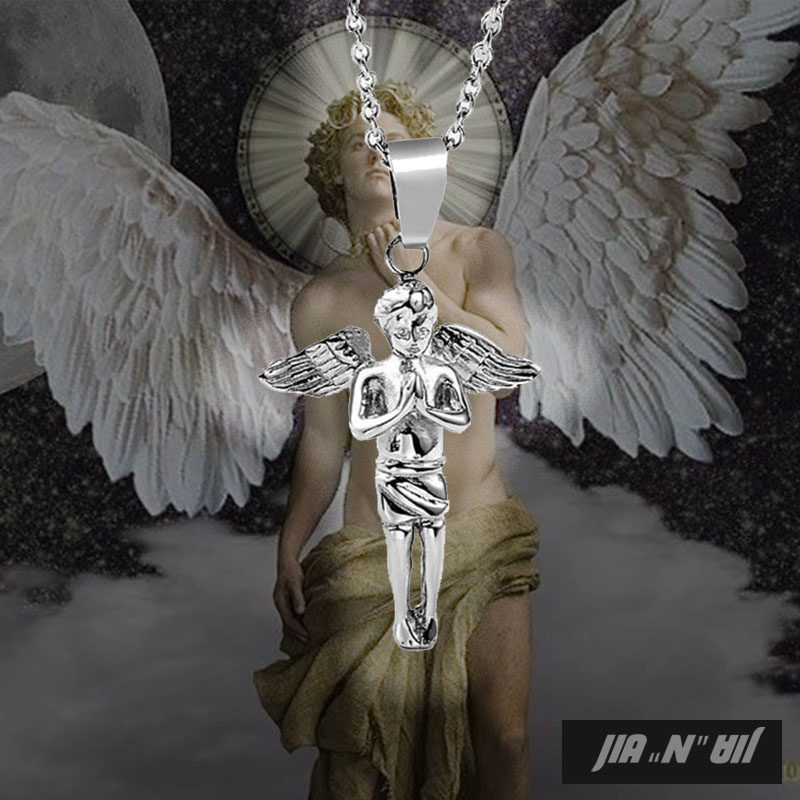 天使翅膀项链男 图片 价格 多少钱 什么值得买