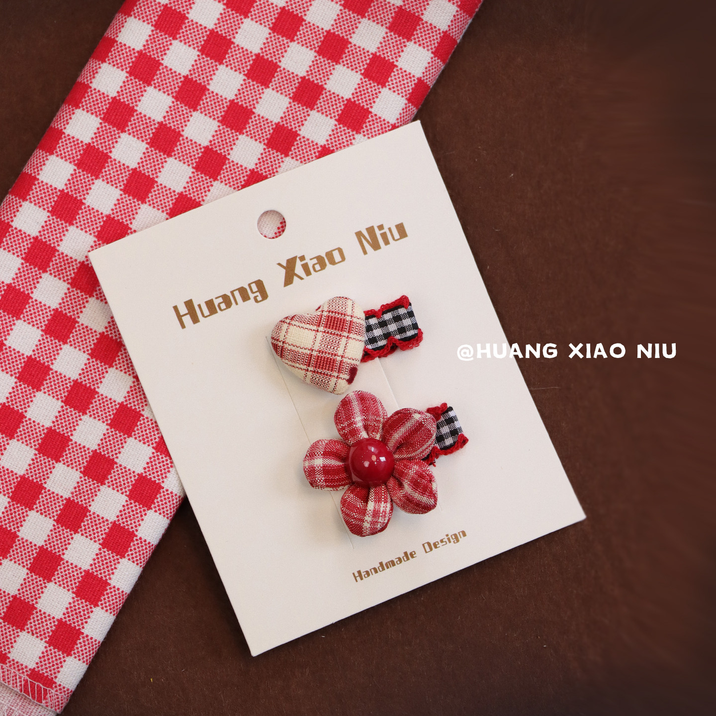 黄小妞韩系格纹蝴蝶结发夹女甜美儿童可爱红色花朵全包发饰,童装/婴儿装/亲子装,发饰,淘宝优惠券,粉丝福利购,淘宝优惠卷