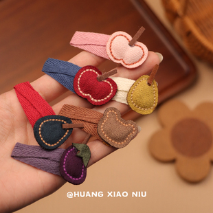 黄小妞秋冬BB夹额前刘海夹儿童苹果发饰女童发夹宝宝碎发卡发饰