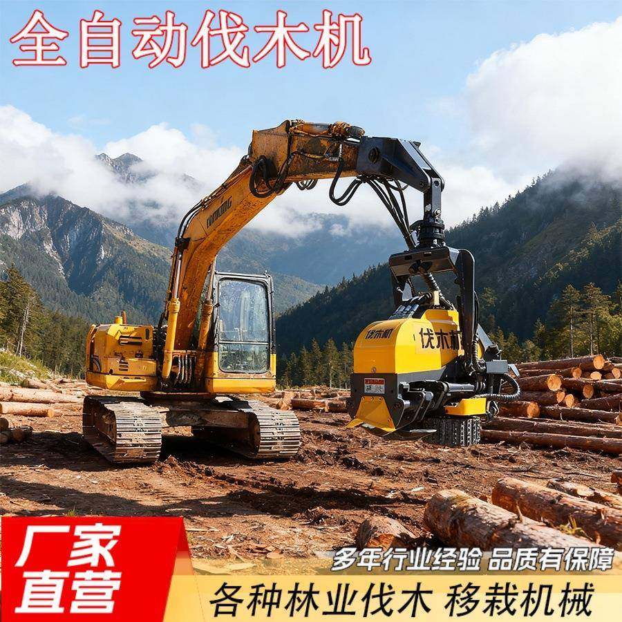 园林树木全自动伐木机挖机抱夹式伐木锯木头去枝断头带锯夹木机,农机/农具/农膜,林业机械,淘宝优惠券,粉丝福利购,淘宝优惠卷