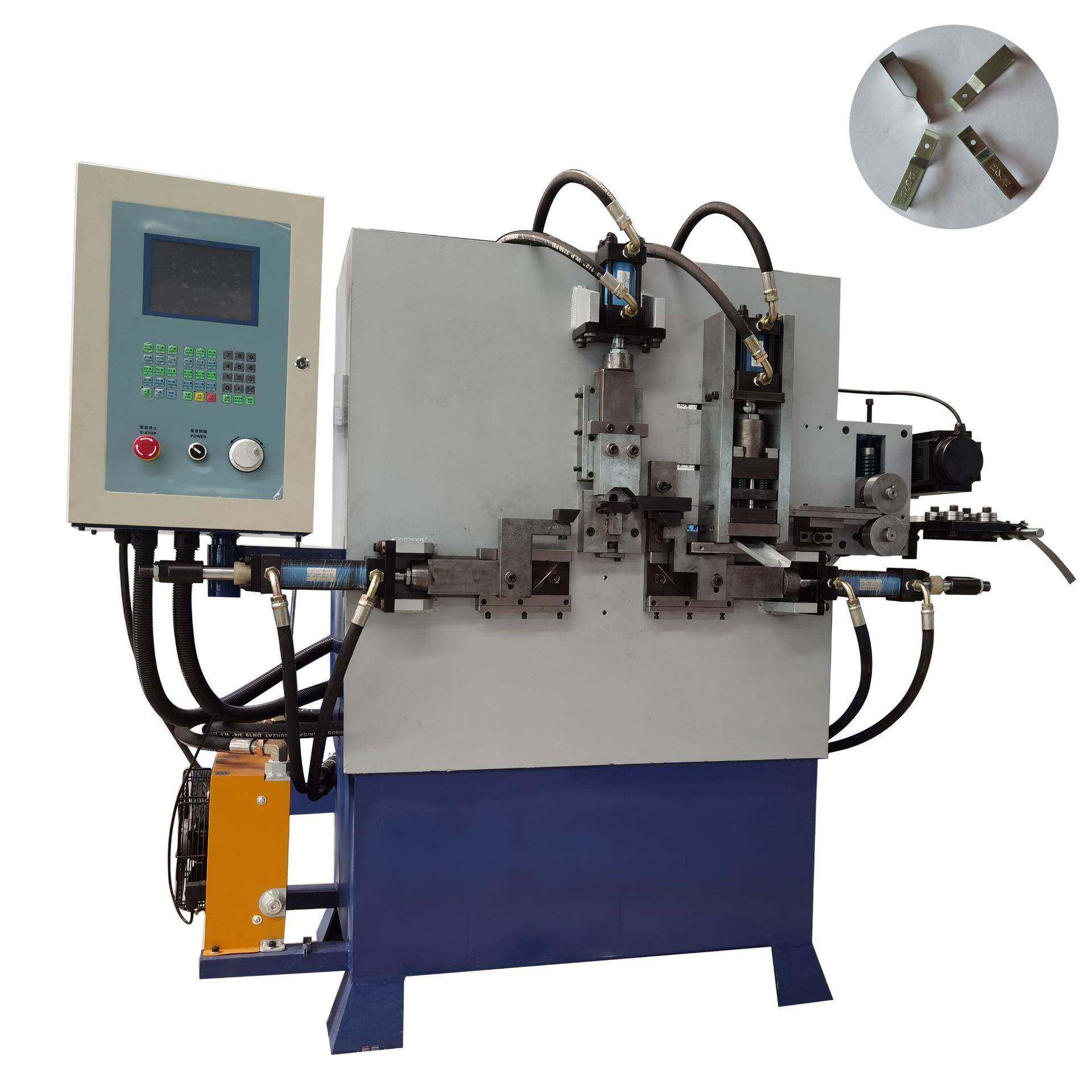 数控扁材折弯冲孔一体机成型机不锈钢扁材折弯机含冲孔-刻字