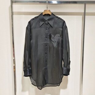 MC 微透轻纱桑蚕丝扩版衬衫NK28231