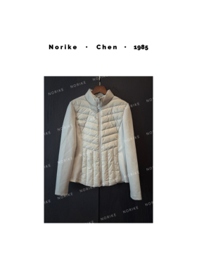 针织拼接运动羽绒服立领修身锁温弹力保暖外套NK59231