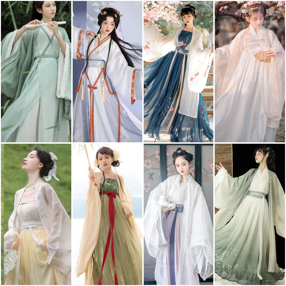 租汉服全套超仙租借飘逸古风女款整套成人春夏古装服装套装租赁