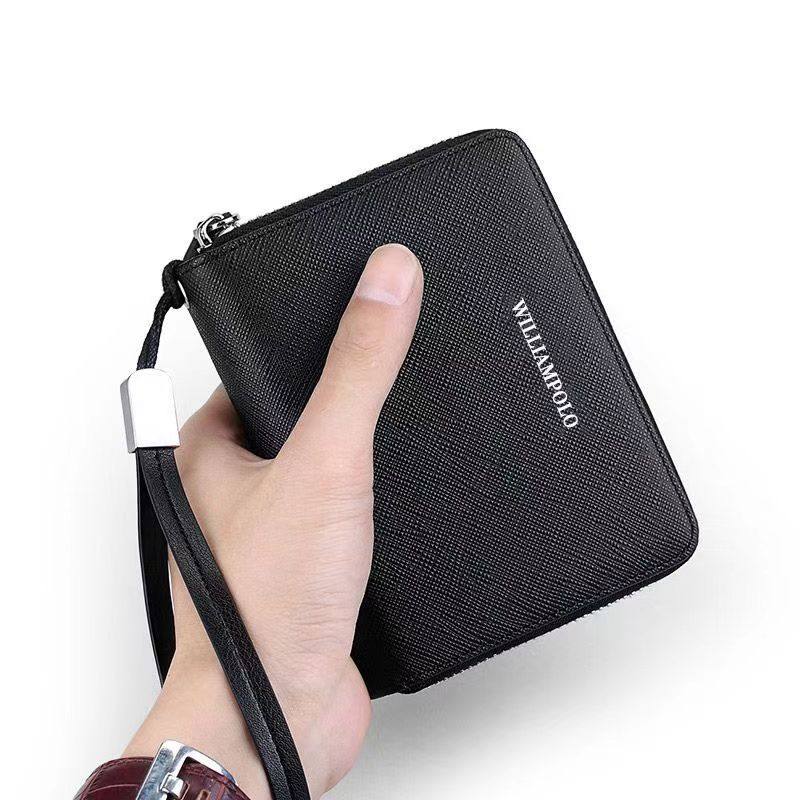 英皇保罗防盗刷多卡位风琴卡包男士真牛皮大容量驾驶证套信用卡套