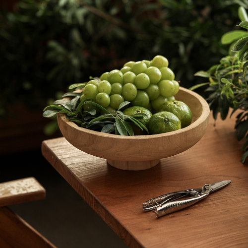 木栖原木果盘客厅玄关摆件零食盘