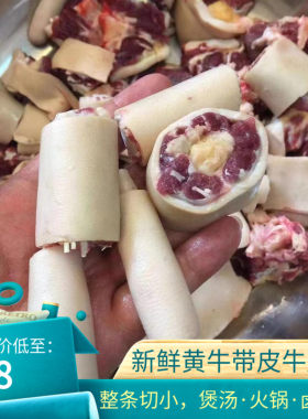牛尾巴火锅卤味道带皮带肉牛骨头