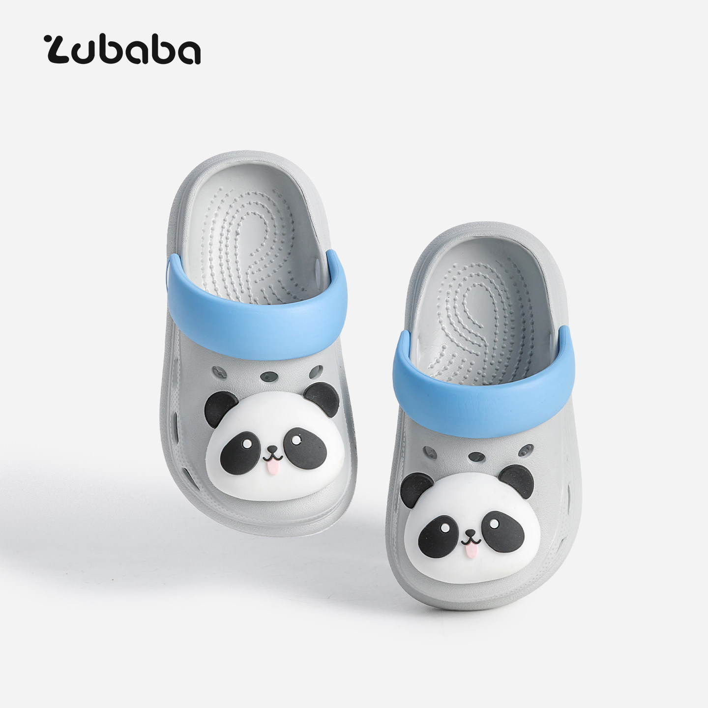 猪爸爸小熊猫儿童拖鞋男童夏季家居室内防滑小朋友女孩沙滩洞洞鞋