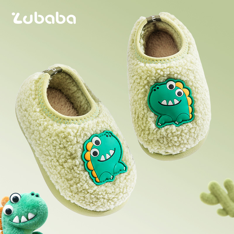 儿童棉拖鞋男童包跟1-3岁2秋冬婴幼儿居家室内防滑小女孩宝宝棉鞋