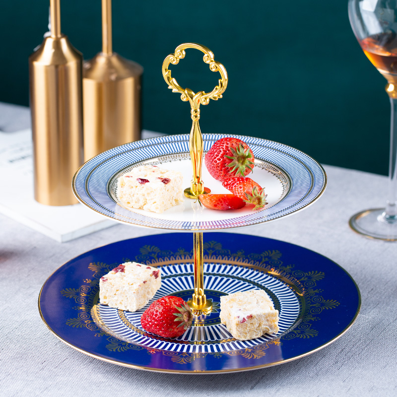 欧式奢华三层婚礼生日蛋糕点心架