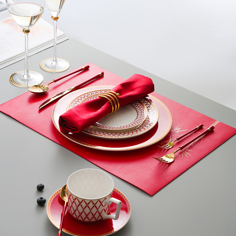 轻奢伍德美式西餐盘套装