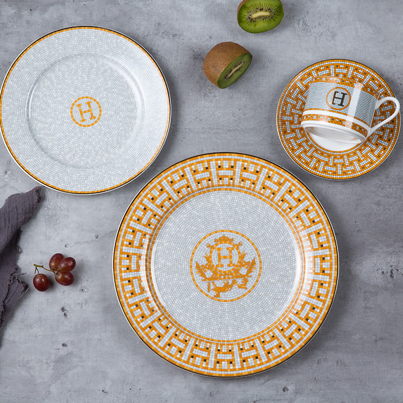 bosung西餐盘骨瓷咖啡杯碟