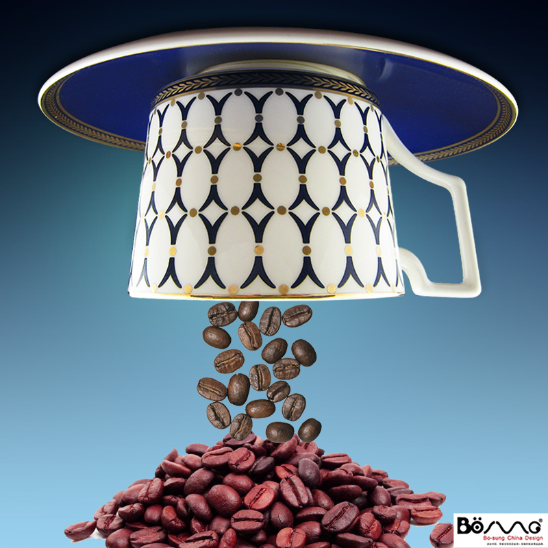 外贸骨瓷杯碟 欧洲技艺流程 时尚设计感