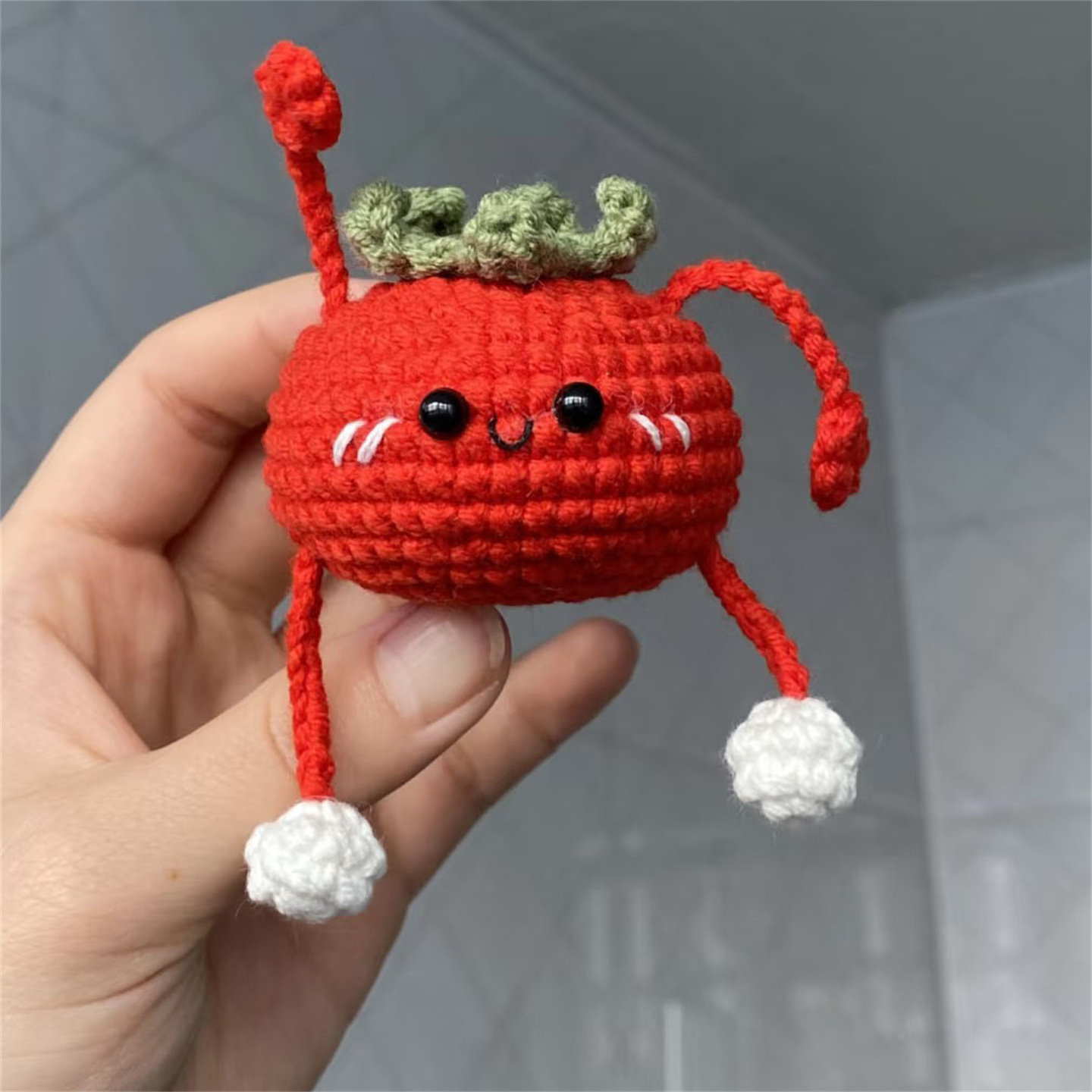打发时间手工DIY编织小柿子挂件钩针毛线小玩偶挂件新手材料包,服饰配件/皮带/帽子/围巾,DIY编织材料包,淘宝优惠券,粉丝福利购,淘宝优惠卷