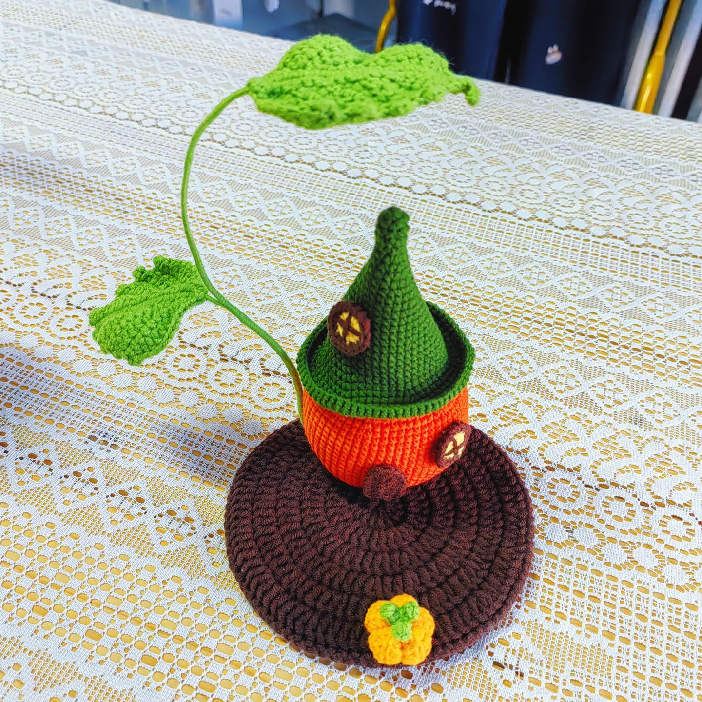 手工编织DIY南瓜屋手机支架毛线钩织材料包自制送朋友闺蜜礼物,服饰配件/皮带/帽子/围巾,DIY编织材料包,淘宝优惠券,粉丝福利购,淘宝优惠卷