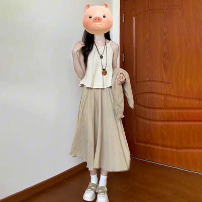 小个子连衣裙女早秋季2024年新款高级感初秋穿搭气质入秋一整套装