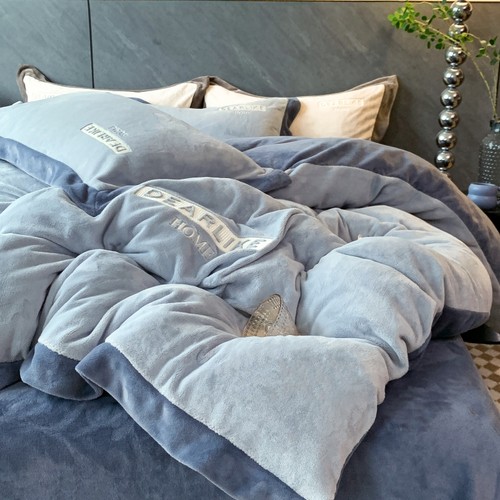 轻奢A类保暖牛奶绒四件套加厚