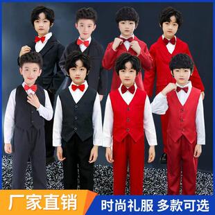 中小学生钢琴演出马甲套装集体舞台朗诵歌唱比赛合唱服马甲套装服