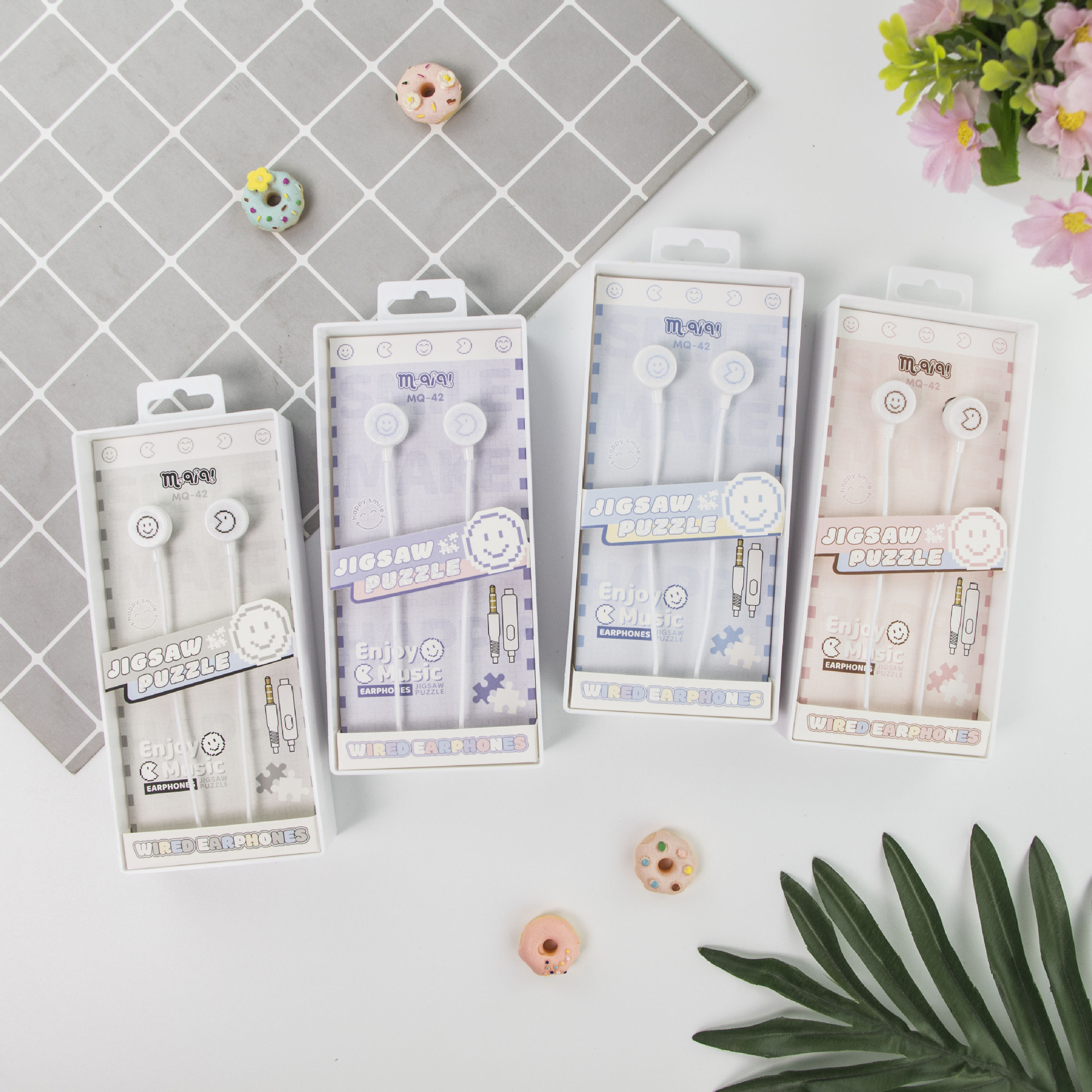 卡通可爱有线耳机入耳塞式手机电脑电竞游戏音乐K歌耳麦学生typec