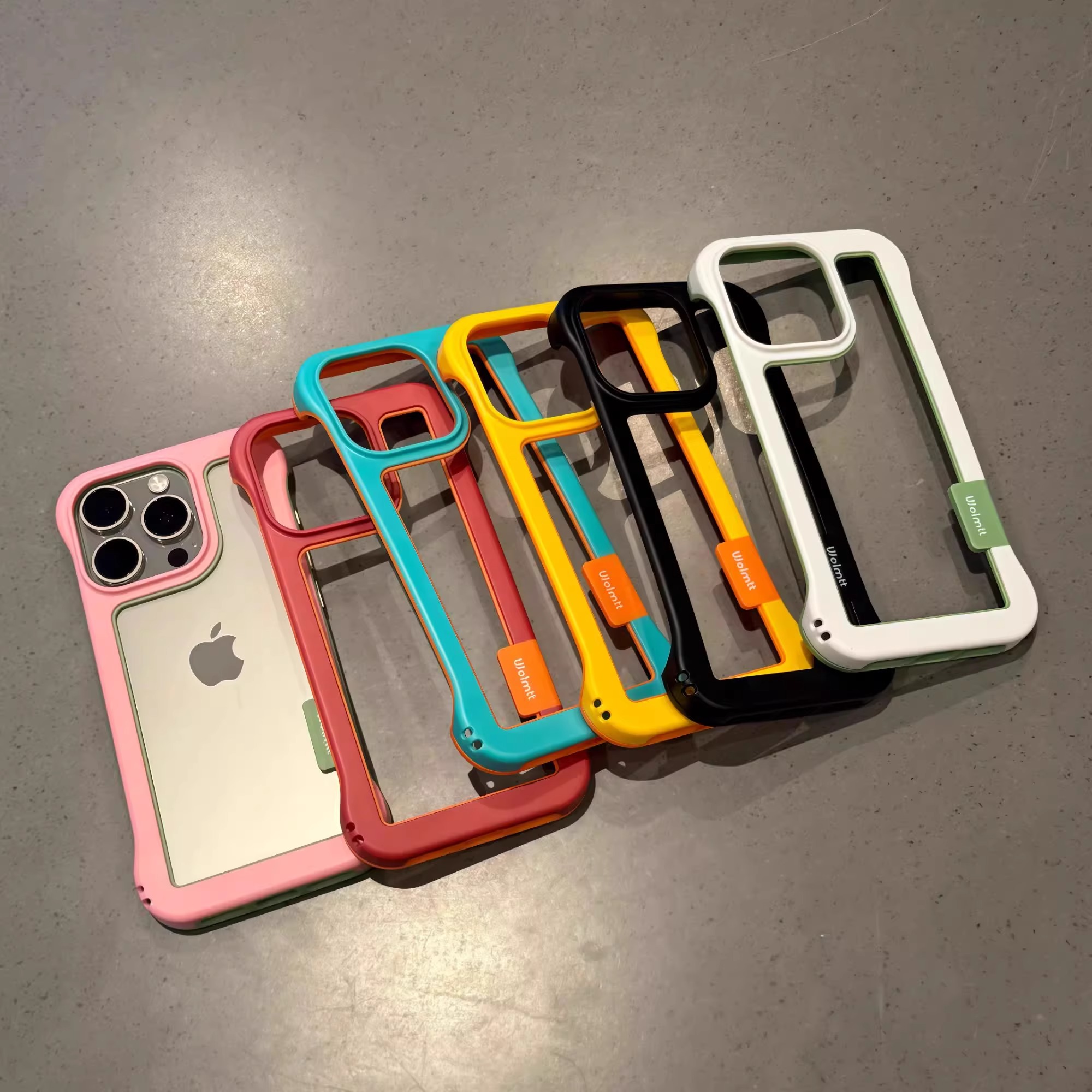 新款散热无边框适用苹果16promax手机壳iPhone15pro创意小众14/13透气纯边框男女12防摔11高级感保护套16plus