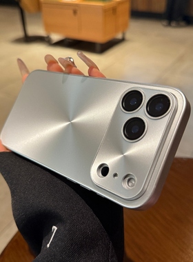 高级感适用iphone17promax手机壳新款iphone16/15/14plus极光CD纹13pro自带镜头膜12保护套男女11创意日韩ins