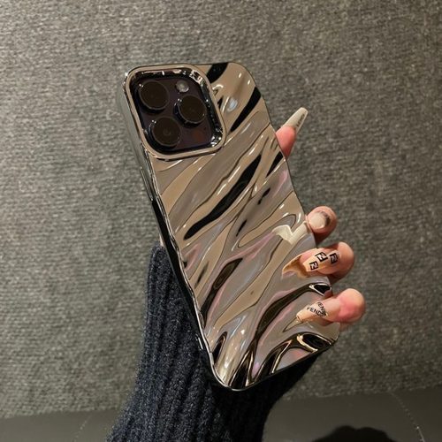 创意褶皱苹果17promax手机壳新款适用iPhone16/15女款14pro高级感13创意12个性plus全包11防摔XR网红小众潮牌