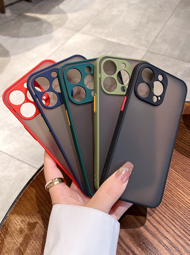 新款适用苹果17pro磨砂肤感16手机壳iphone14promax镜头全包15防摔13pro简约高级感12硅胶11男xs女网红ins风