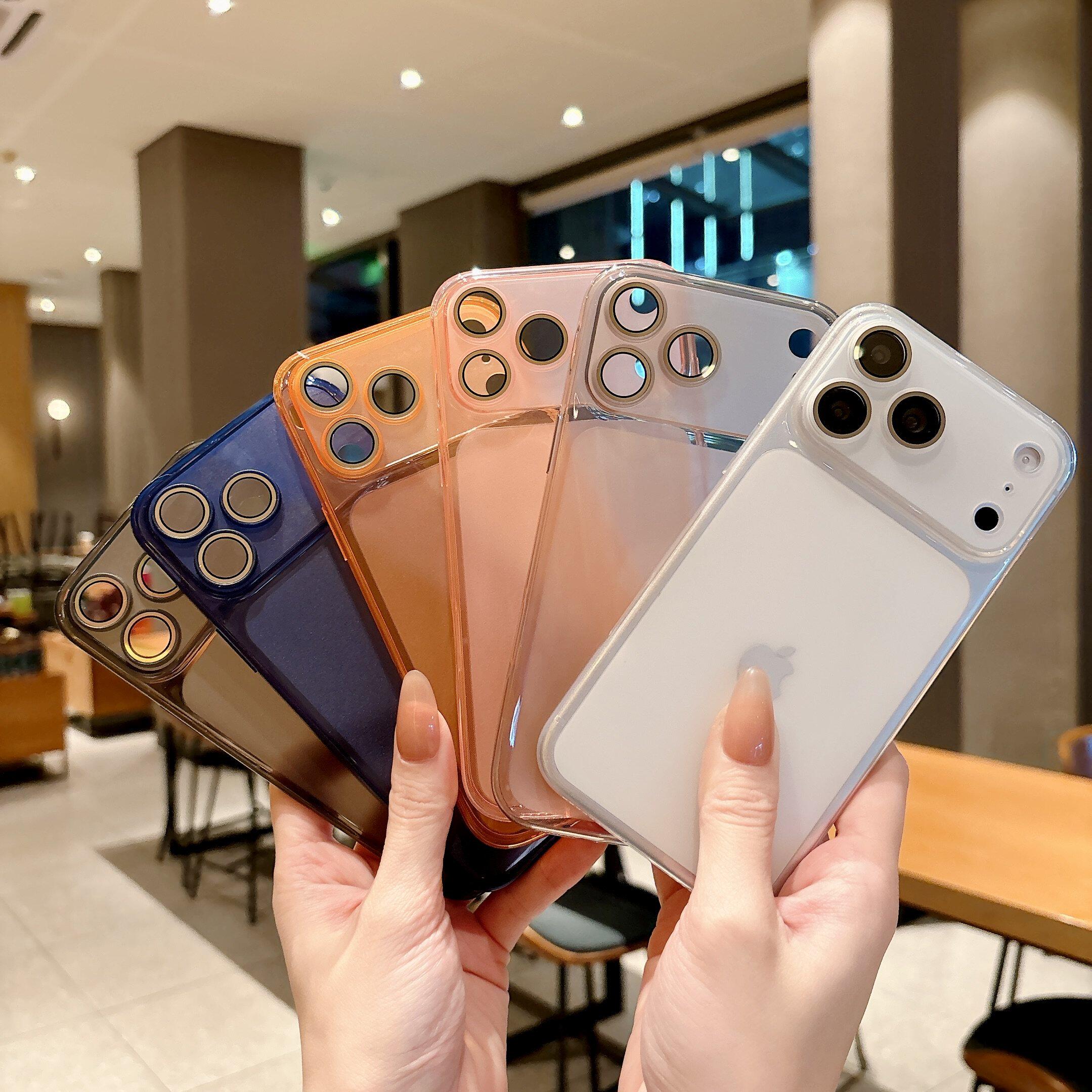秒变超薄TPU大视窗软壳适用苹果17pro手机壳新款自带镜头膜iphone16/15/14plus简约13全包12防摔11保护套男女