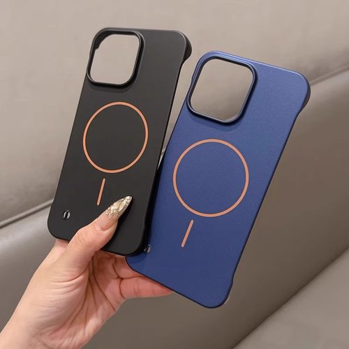 苹果16新款散热磨砂磁吸手机壳