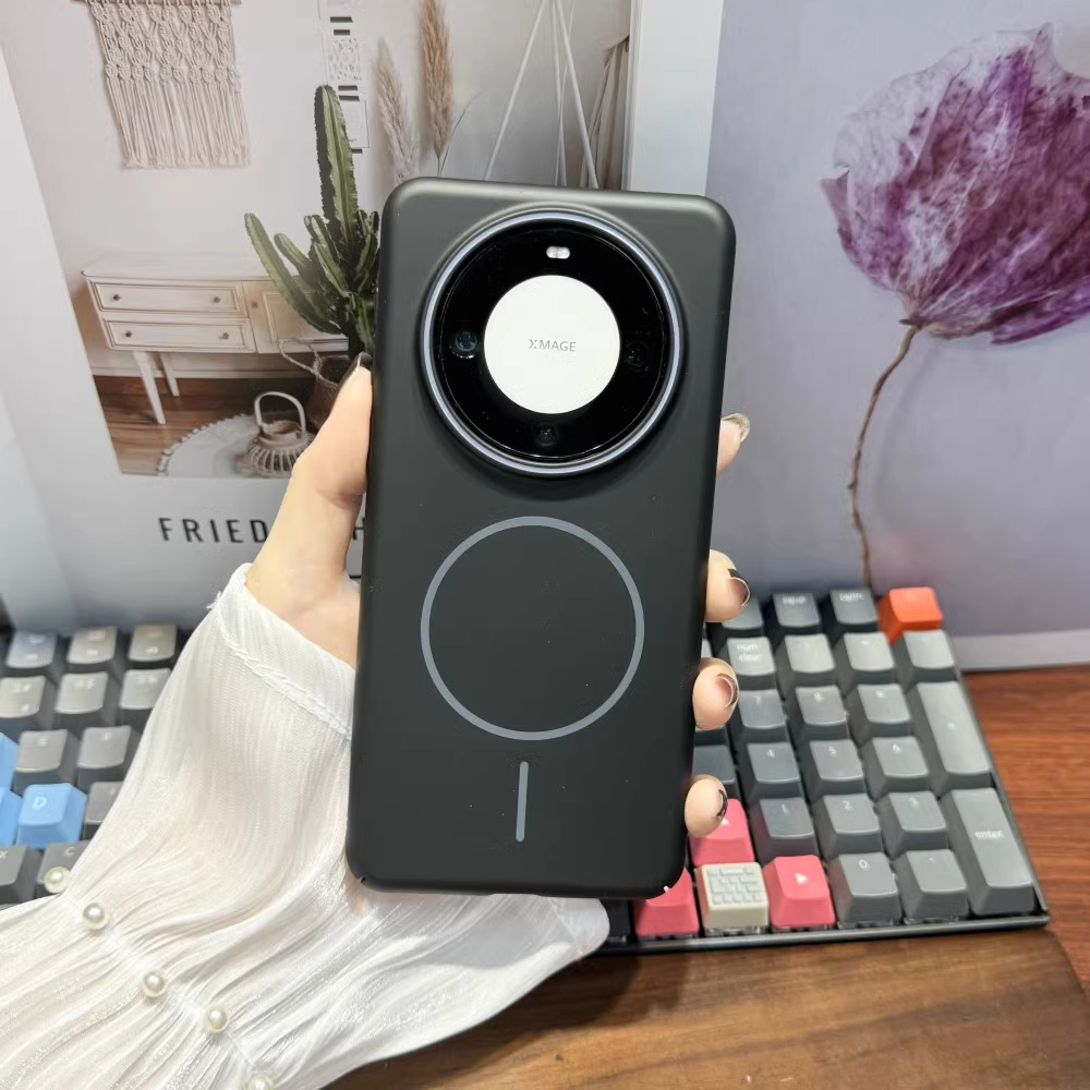 无线磁吸充电适用华为Mate70pro+手机壳简约硬壳新款mate70pro全包保护套男女款Mate50/60情侣商务高端防摔