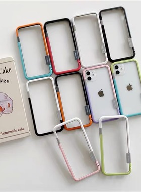 糖果镂空散热适用iPhon17ProMax手机壳13软边框12苹果11简约Xs防摔XR时尚X撞色15pm轻薄8Plus防摔7磨砂防指纹