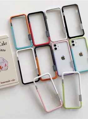 糖果镂空散热适用iPhon17ProMax手机壳13软边框12苹果11简约Xs防摔XR时尚X撞色15pm轻薄8Plus防摔7磨砂防指纹