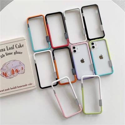 糖果镂空散热适用iPhon17ProMax手机壳13软边框12苹果11简约Xs防摔XR时尚X撞色15pm轻薄8Plus防摔7磨砂防指纹