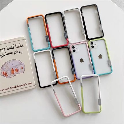 糖果镂空散热适用iPhon17ProMax手机壳13软边框12苹果11简约Xs防摔XR时尚X撞色15pm轻薄8Plus防摔7磨砂防指纹