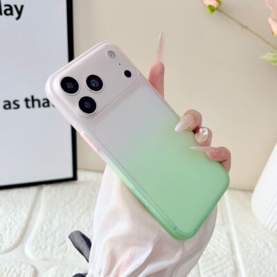 渐变色超薄磨砂TPU软壳适用iPhone17手机壳苹果17ProMax小清新16/15/14Plus全包防摔13/12Mini保护套11高级感