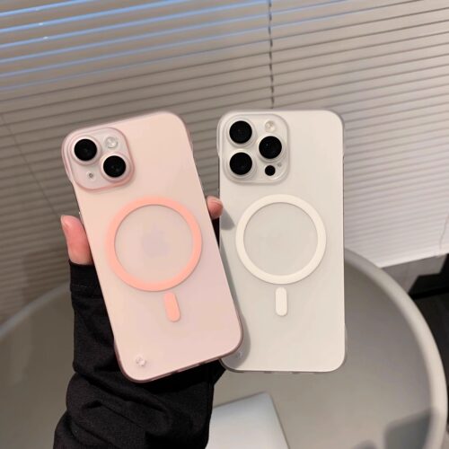 无边框磨砂硬壳苹果16promax手机壳适用iphone14promax新款15超薄肤感13pro磁吸充电保护套11半包12裸机手感