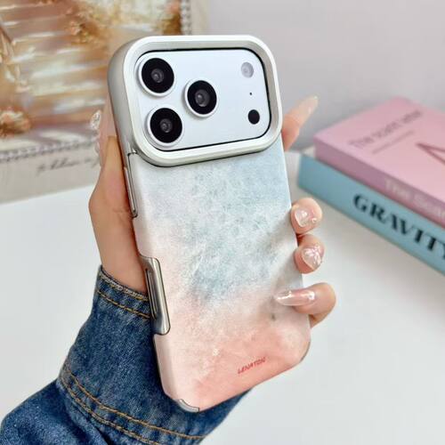 渐变晕染电镀大孔适用苹果17手机壳iPhone17promax日韩ins风16plus高级15全包14防摔软壳13保护套男女12/11潮