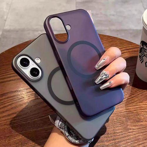 磨砂PC硬壳不发黄适用苹果16磁吸手机壳iphone15/14plus爆款13promax超薄高级12保护11男女防摔新款简约情侣