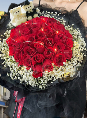 送女友生日鲜花速递四川成都市龙泉驿区青白江区同城配送玫瑰花束