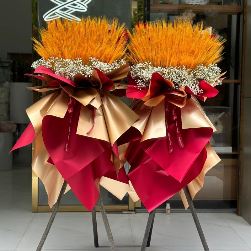 成品大麦开业花篮鲜花速递上海市黄浦区徐汇区长宁区花店同城配送