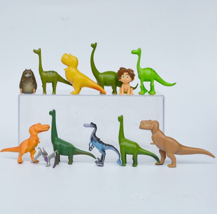 12只小鬼当家恐龙蛋糕摆件装饰 恐龙装饰摆件