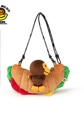 BABY MILO STORE配饰可颂毛绒斜挎包4456XXQ