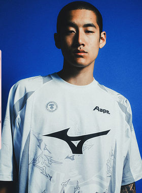Aape联名美津浓MIZUNO球衣T恤