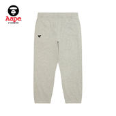 Aape旗舰店男装 秋冬猿人徽章字母印花潮流休闲束脚裤 C645XAP