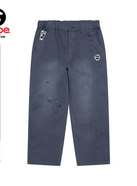 Aape旗舰店男装秋冬水洗做旧复古潮流休闲长裤C640XXP