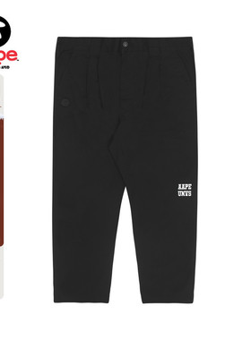 Aape旗舰店男装春秋猿人徽章字母纯色简约印花休闲长裤6826XXI