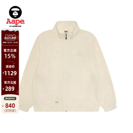 Aape旗舰店男装秋冬小标徽章简约休闲薄夹克外套7724XXP