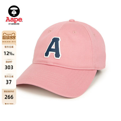 Aape旗舰店刺绣潮流棒球帽鸭舌帽