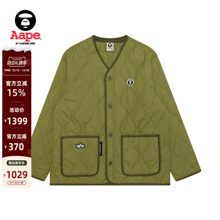 Aape联名ALPHA INDUSTRIES男装秋冬潮流绗缝夹克外套9737XXP