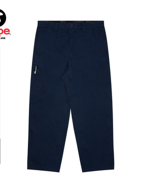 Aape旗舰店男装春夏字母刺绣标签装饰简约休闲长裤A677XXM